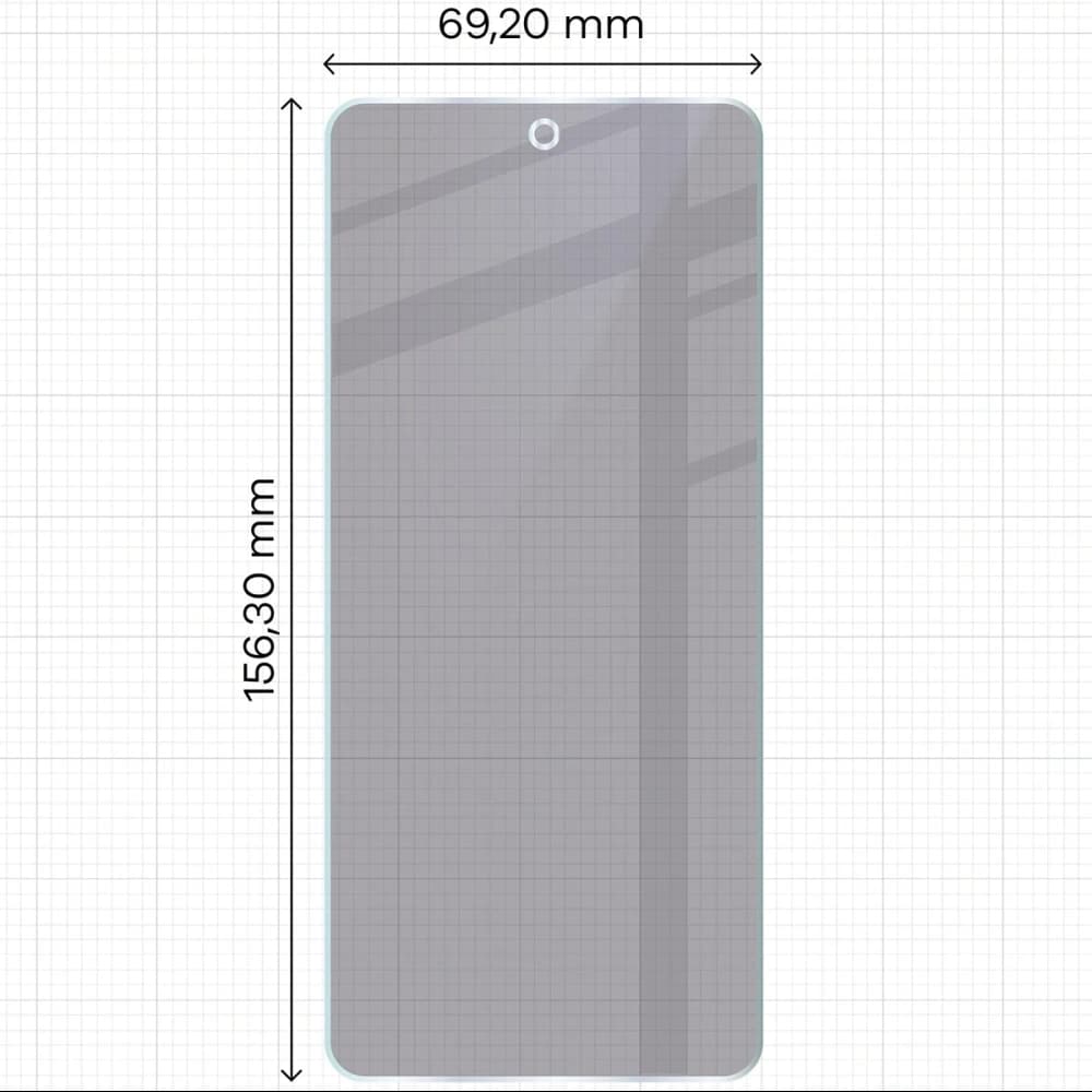 Prywatyzujące szkło hybrydowe Bizon Glass Mule Shadow do Infinix Hot 40i matowe - 2