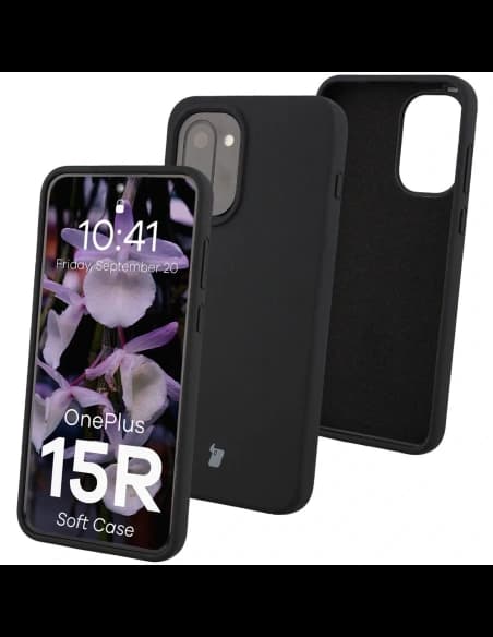 Silikonowe etui Bizon Soft Case do OnePlus 15R czarne