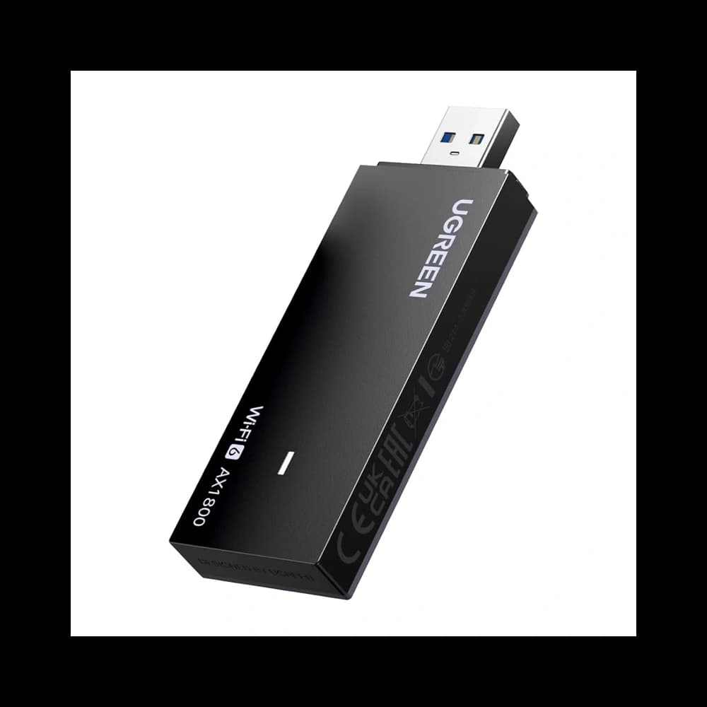 UGREEN CM499 USB Hálózati Kártya Wi-Fi 6 1800 Mb/s 2.4 + 5 GHz (fekete)
 - 2