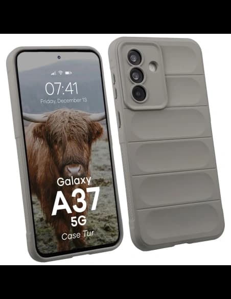 Pancerne etui Bizon Case Tur do Samsung Galaxy A37 5G jasnoszare