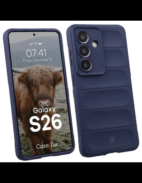 Pancerne etui Bizon Case Tur do Samsung Galaxy S26 granatowe