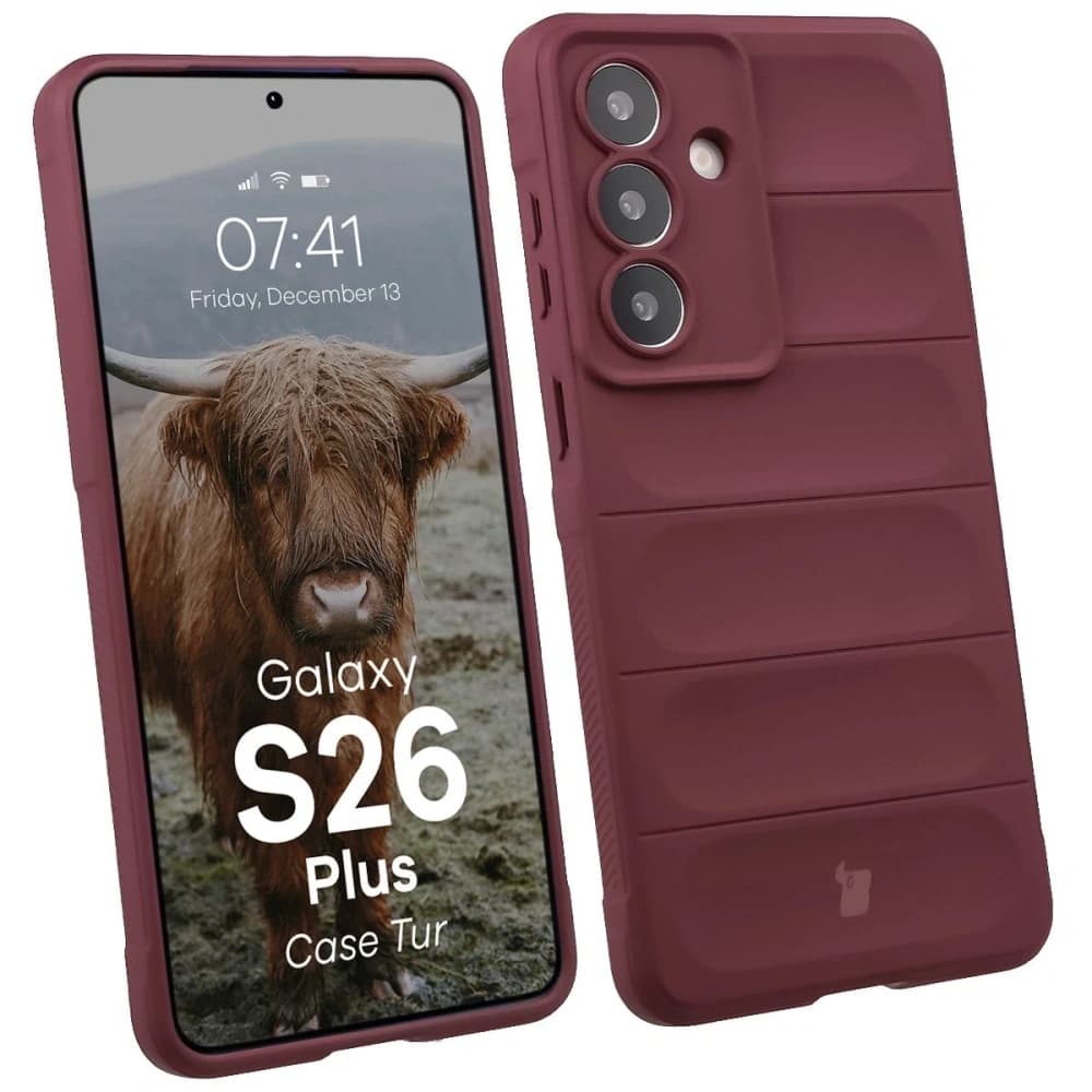 Bizon Case Tur Samsung Galaxy S26 Plus burgundy