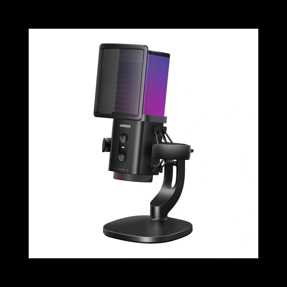 Mikrofon do komputera UGREEN CM581 24-bit/96kHz USB-C RGB (czarny) - 1