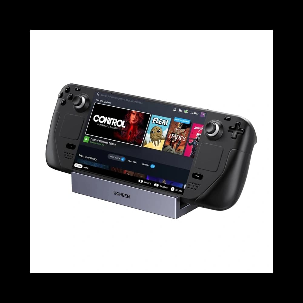 Stacja dokująca UGREEN CM800 6w1 do konsol przenośnych Steam Deck / Asus ROG Ally USB-C do HDMI 4K 120Hz 2x USB USB-C RJ45 (szara) - 2