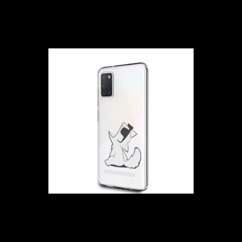 Etui Karl Lagerfeld KLHCA31CFNRC Samsung Galaxy A31 tvrdý kryt transparentní Choupette Fun