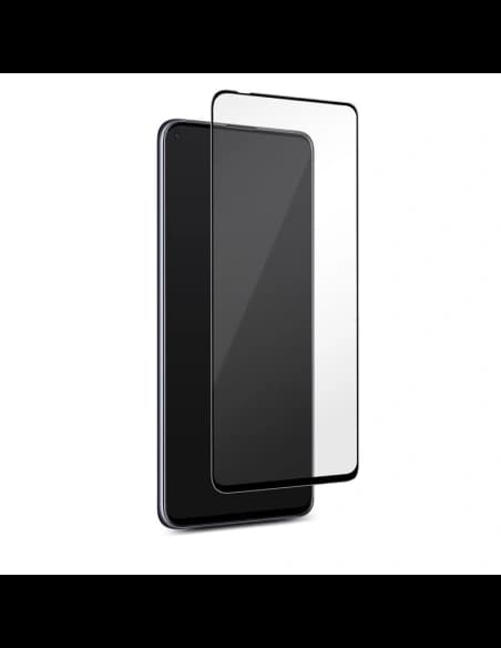 Samsung PURO Rahmen gehärtetes Glas Galaxy A21s (schwarzer Rahmen)