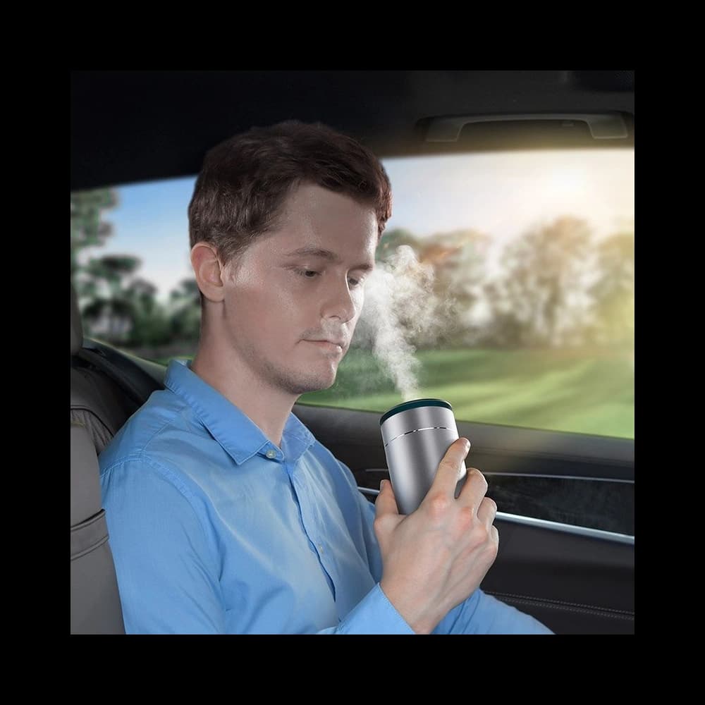 Automobilový zvlhčovač vzduchu Baseus Time Aromatherapy Machine, 75ml (stříbrný) - 10