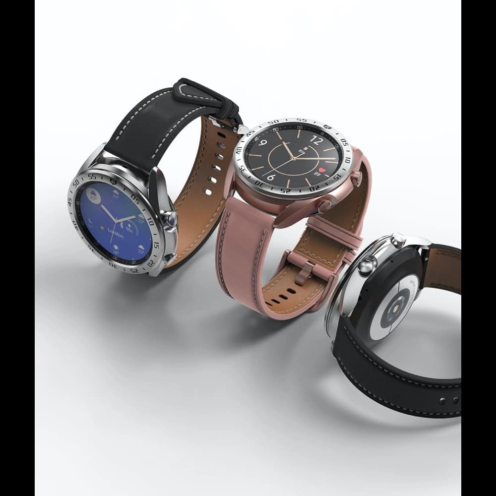 Nakládka Ringke Bezel Styling Samsung Galaxy Watch 3 41mm nerezová ocel stříbrná GW3-41-01 - 4