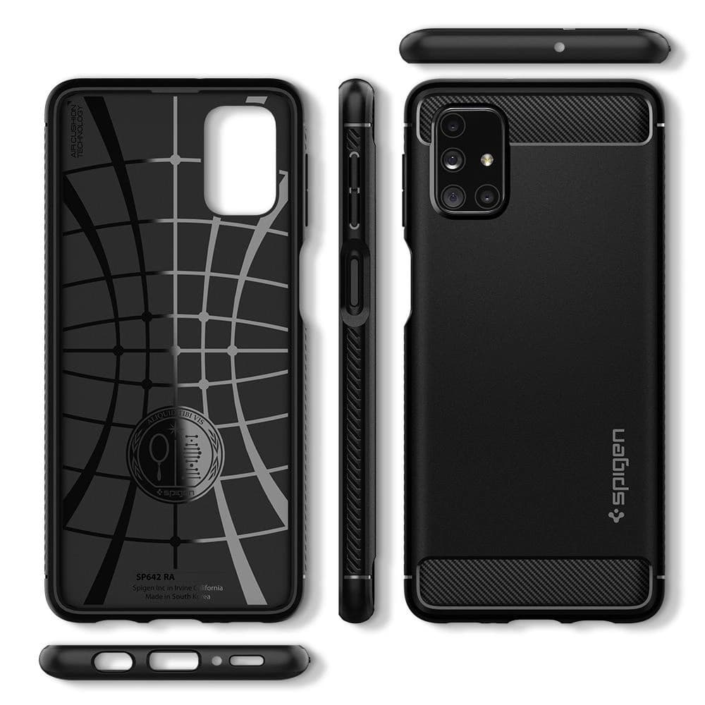 Spigen Rugged Armor Samsung Galaxy M31s Matte Black - 3