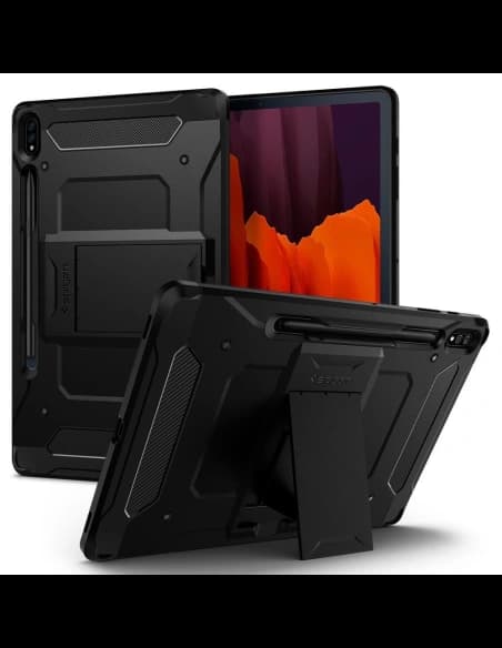 Etui Spigen Tough Armor Pro Samsung Galaxy Tab S7+ Plus/S8 + Plus 12.4 Fekete
