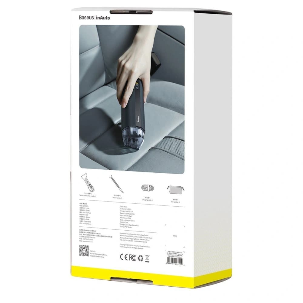Baseus Kabelloser Autostaubsauger A2 5000Pa (schwarz) - 7