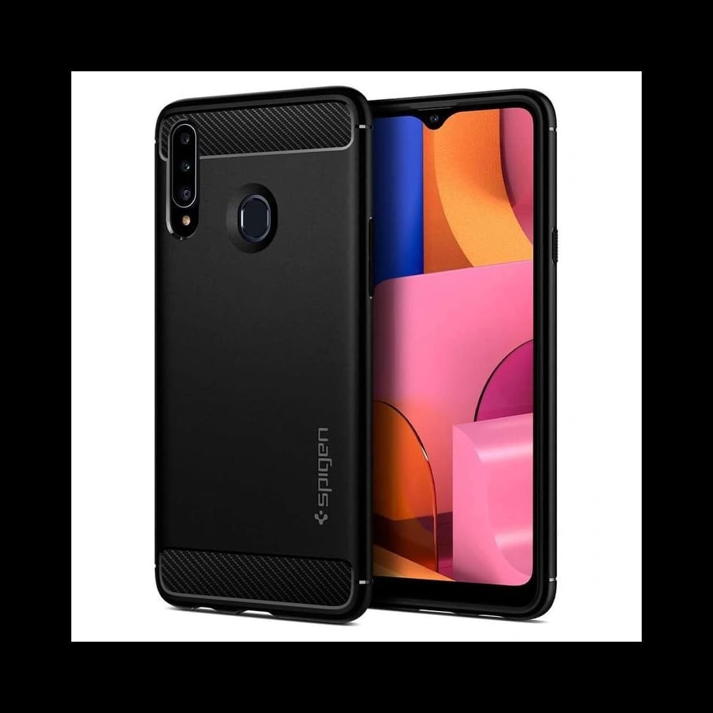 Spigen Rugged Armor Galaxy A20s Matná Černá