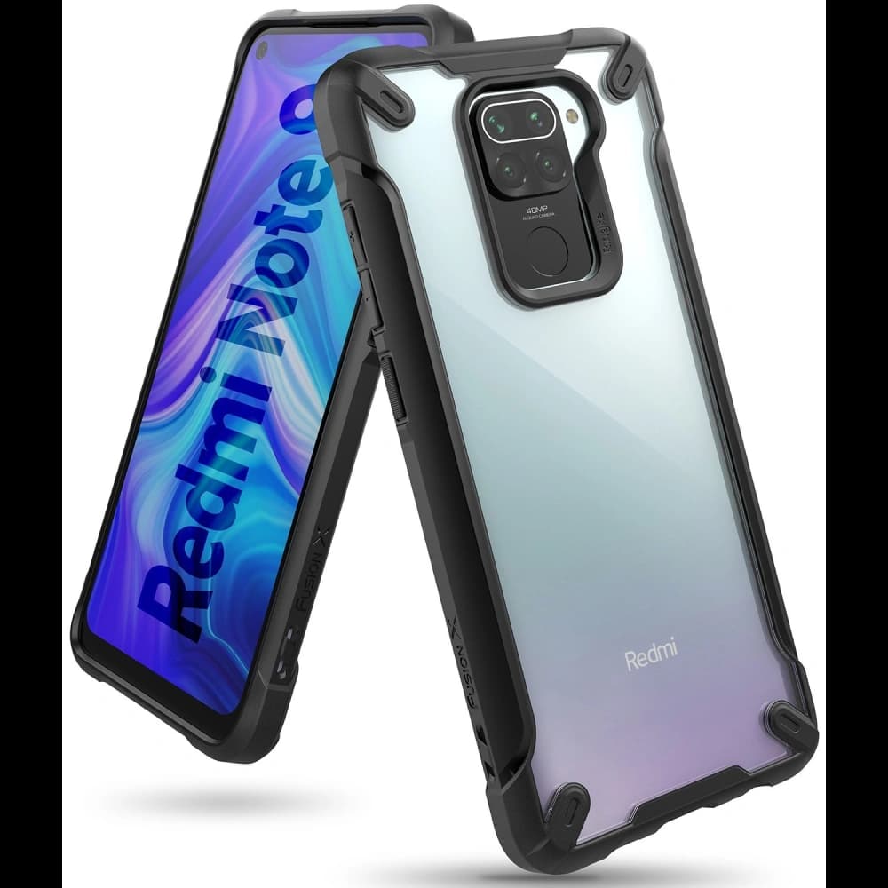 Etui Ringke Fusion-X Redmi Note 9 Negru