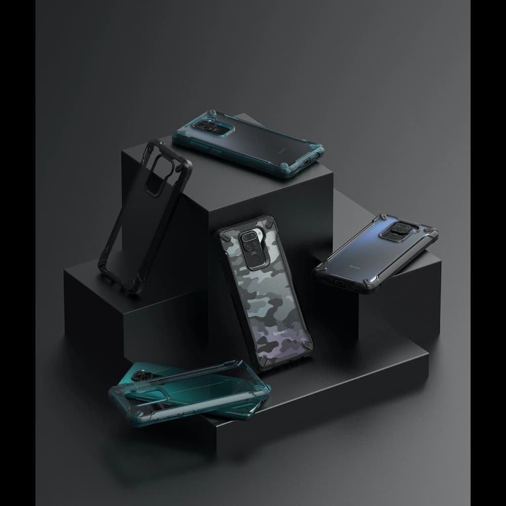Etui Ringke Fusion-X Redmi Note 9 Camo (Moro) Fekete - 2