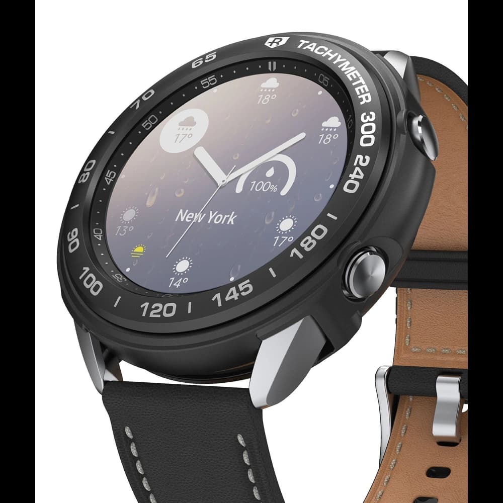 Etui Ringke Air Sports + nakládka Ringke Bezel Styling Samsung Galaxy Watch 3 41mm Black GW3-41-10