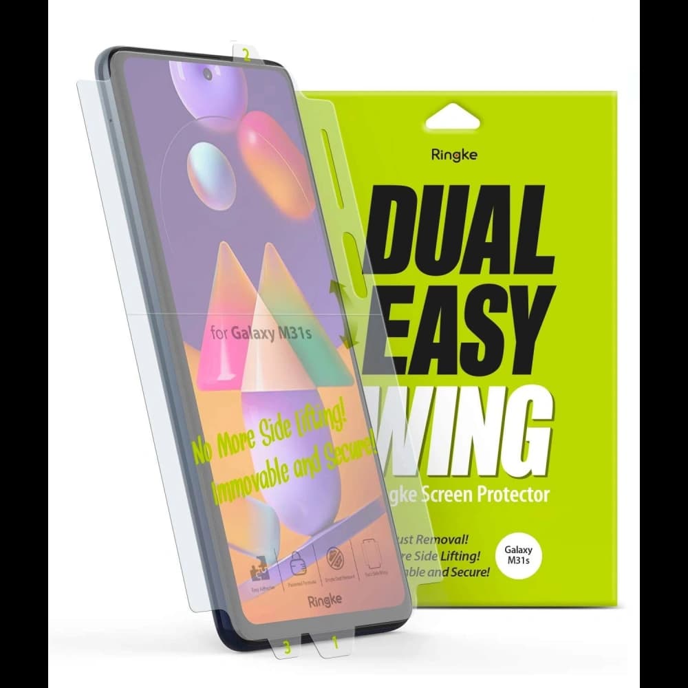 Folia hydrogel Ringke Dual Easy Wing Full Cover Samsung Galaxy M31s [2 PACK] - 1