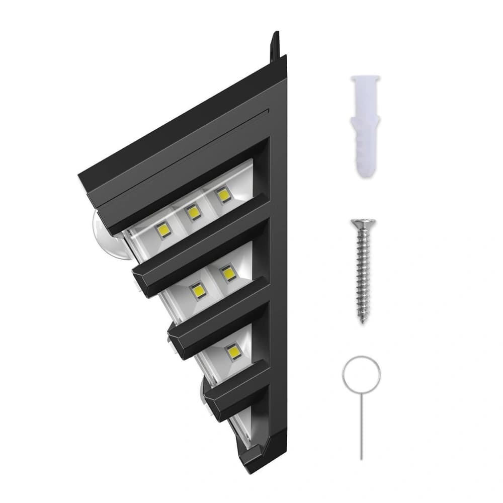 Kültéri LED napenergiás lámpa Baseus mozgásérzékelővel - 2 db (fekete) - 3