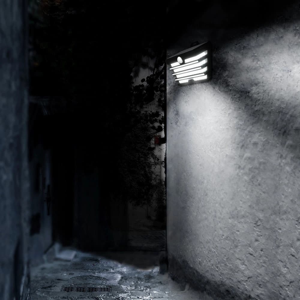 Kültéri LED napenergiás lámpa Baseus mozgásérzékelővel - 2 db (fekete) - 8