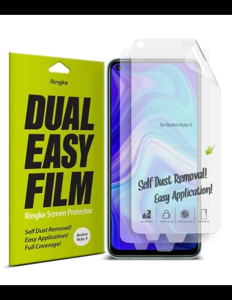 Hydrogel fólia Ringke Dual Easy Full Cover Redmi Note 9 tok barátságos