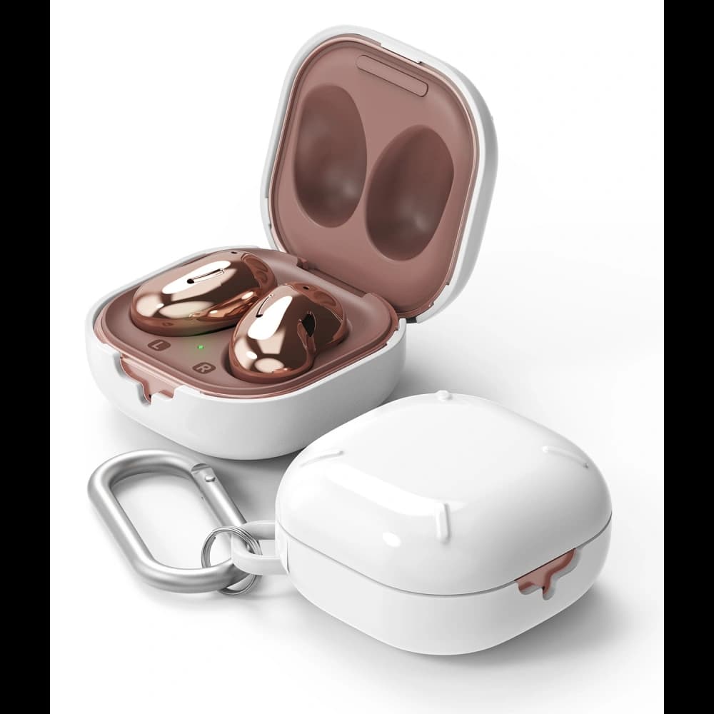 Etui Ringke Slim-X Samsung Galaxy Buds 2/2 Pro/Live/Pro Lesklá bílá