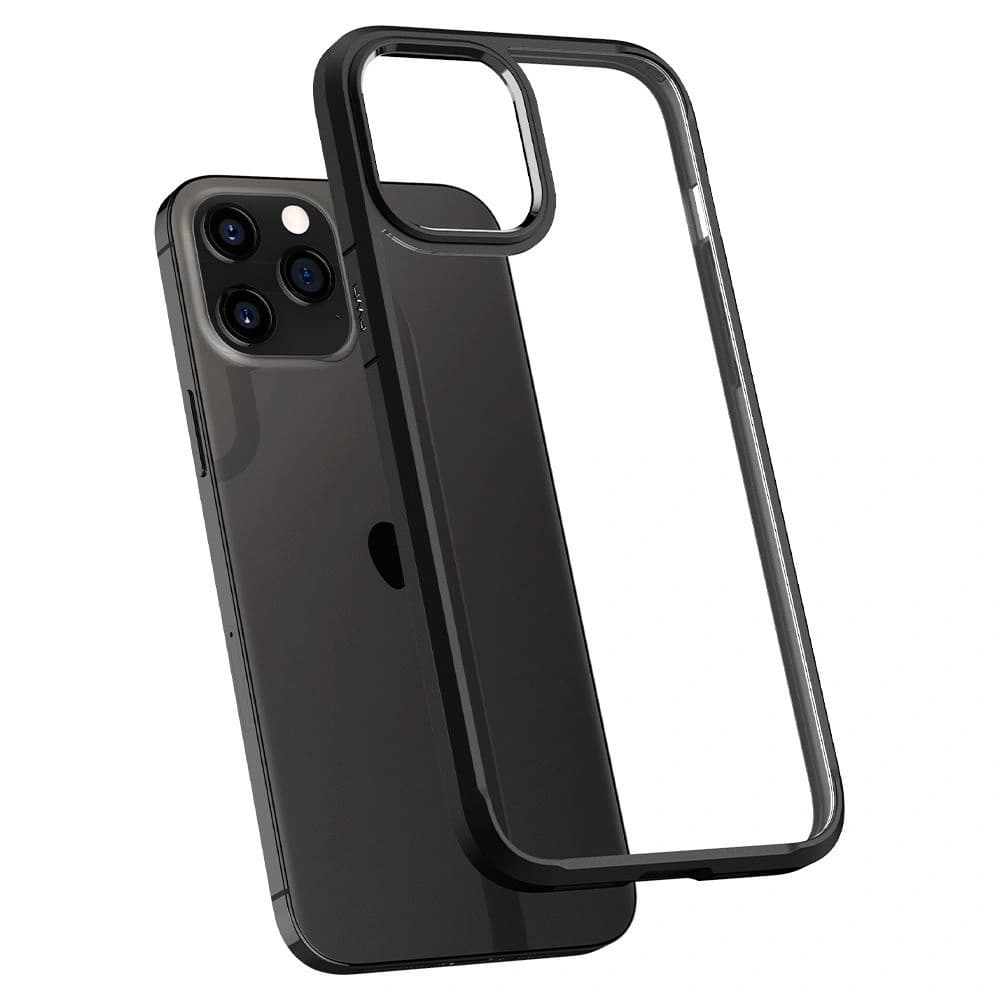 Spigen Apple Hülle Ultra Hybrid iPhone 12 Pro Max Mattschwarz - 6