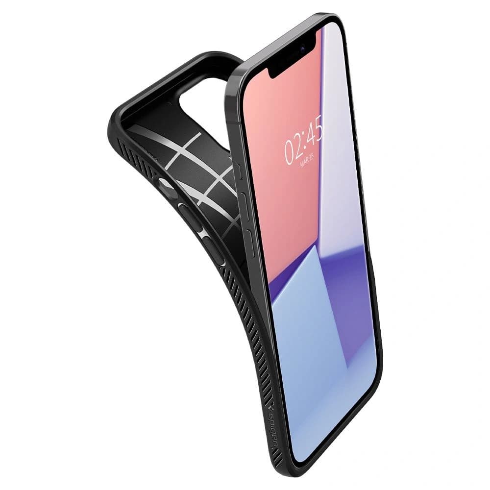 Etui Spigen Liquid Air Apple iPhone 12/12 Pro Matná Černá - 6
