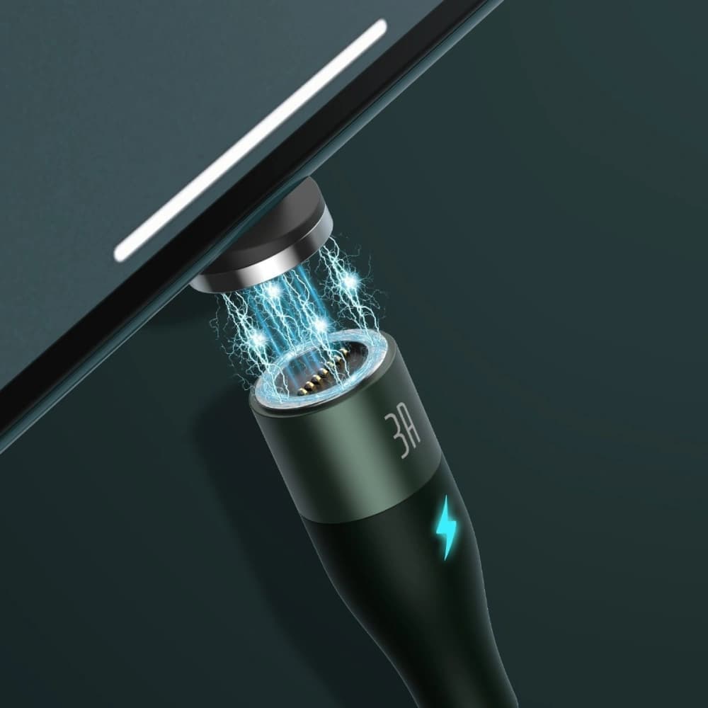 Baseus USB-Kabel Fast 4in1 USB zu USB-C / Lightning / Micro 5A 1m (grün) - 11