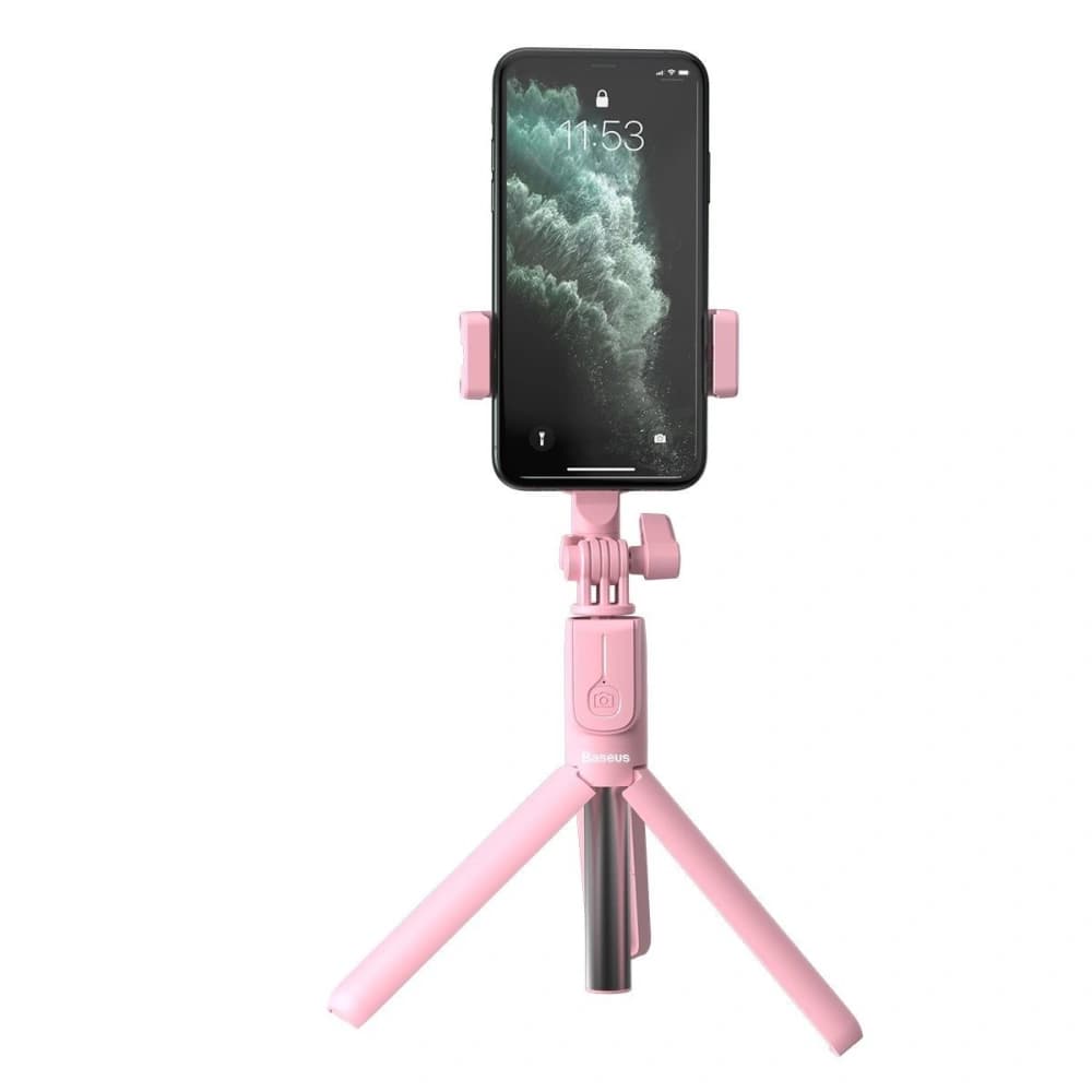 Baseus Lovely Bluetooth Folding Bracket Selfie Stick Pink - 3