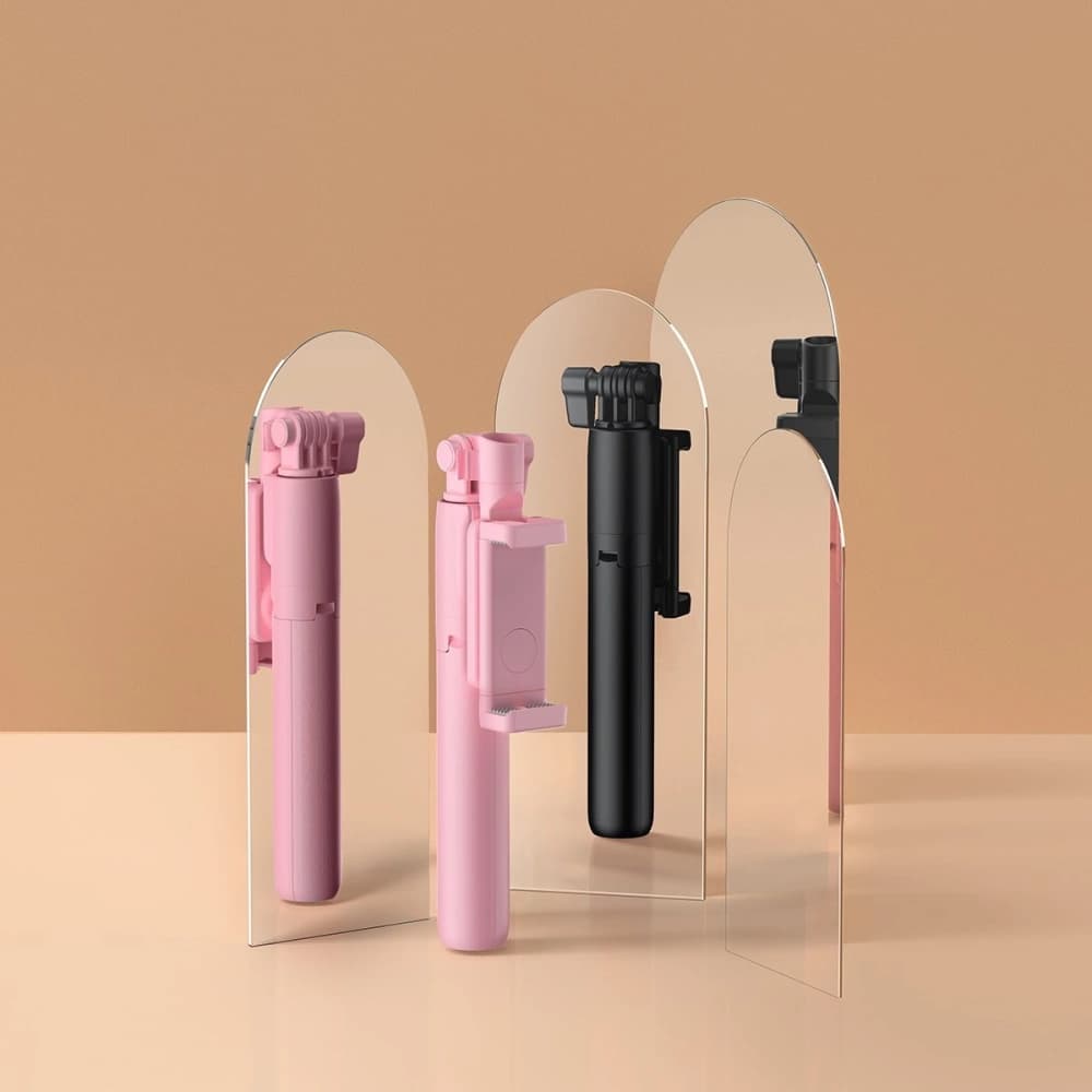 Baseus Lovely Bluetooth Folding Bracket Selfie Stick Pink - 7