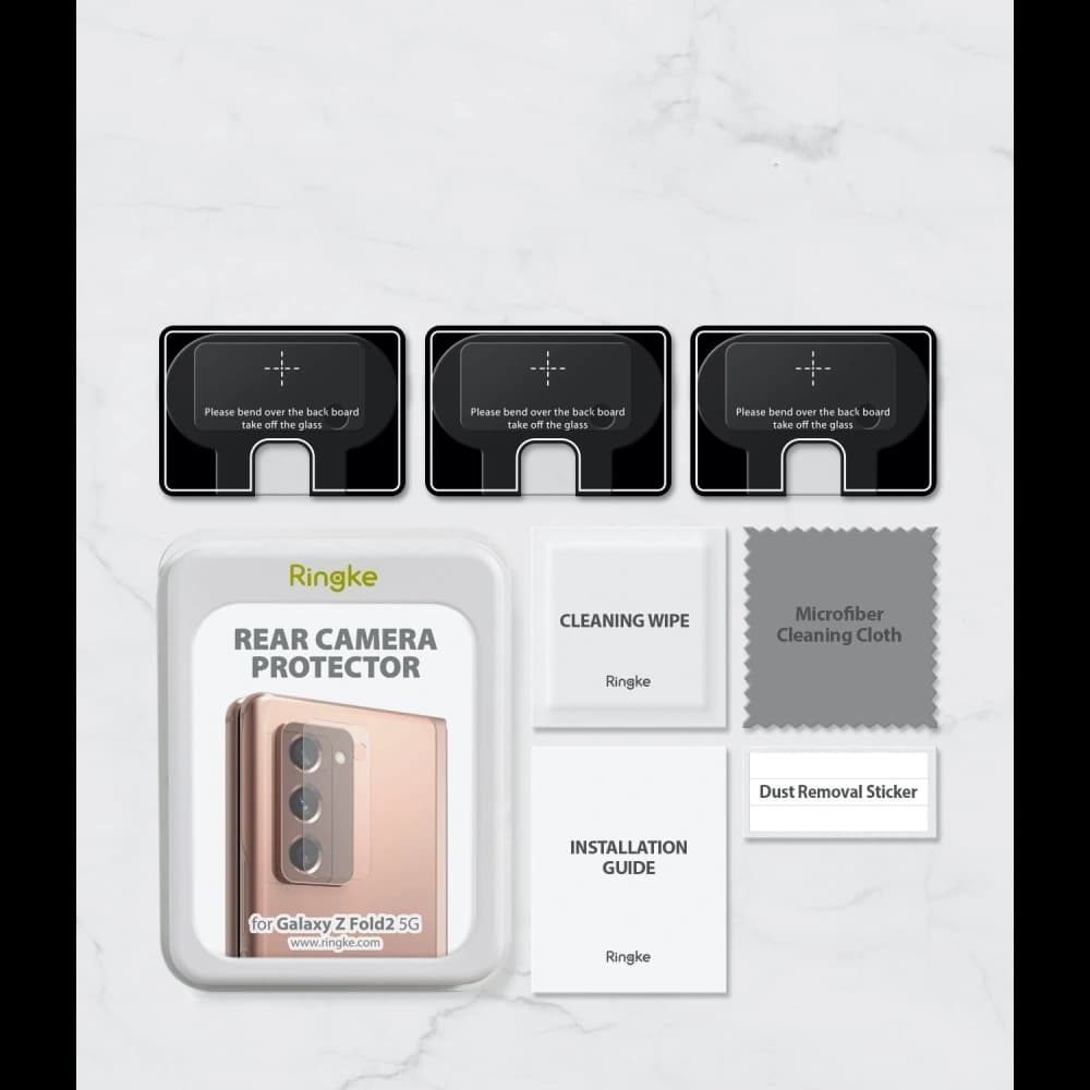 Tvrzené sklo na fotoaparát Ringke Camera Glass Samsung Galaxy Z Fold 2 [3 PACK] - 12