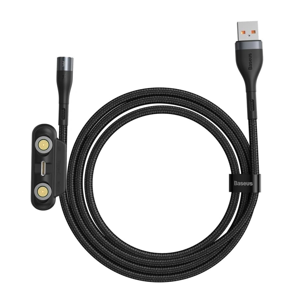 USB kábel Baseus Fast 4w1 USB-C / Lightning / Micro 3A 1m (szürke + fekete) - 4