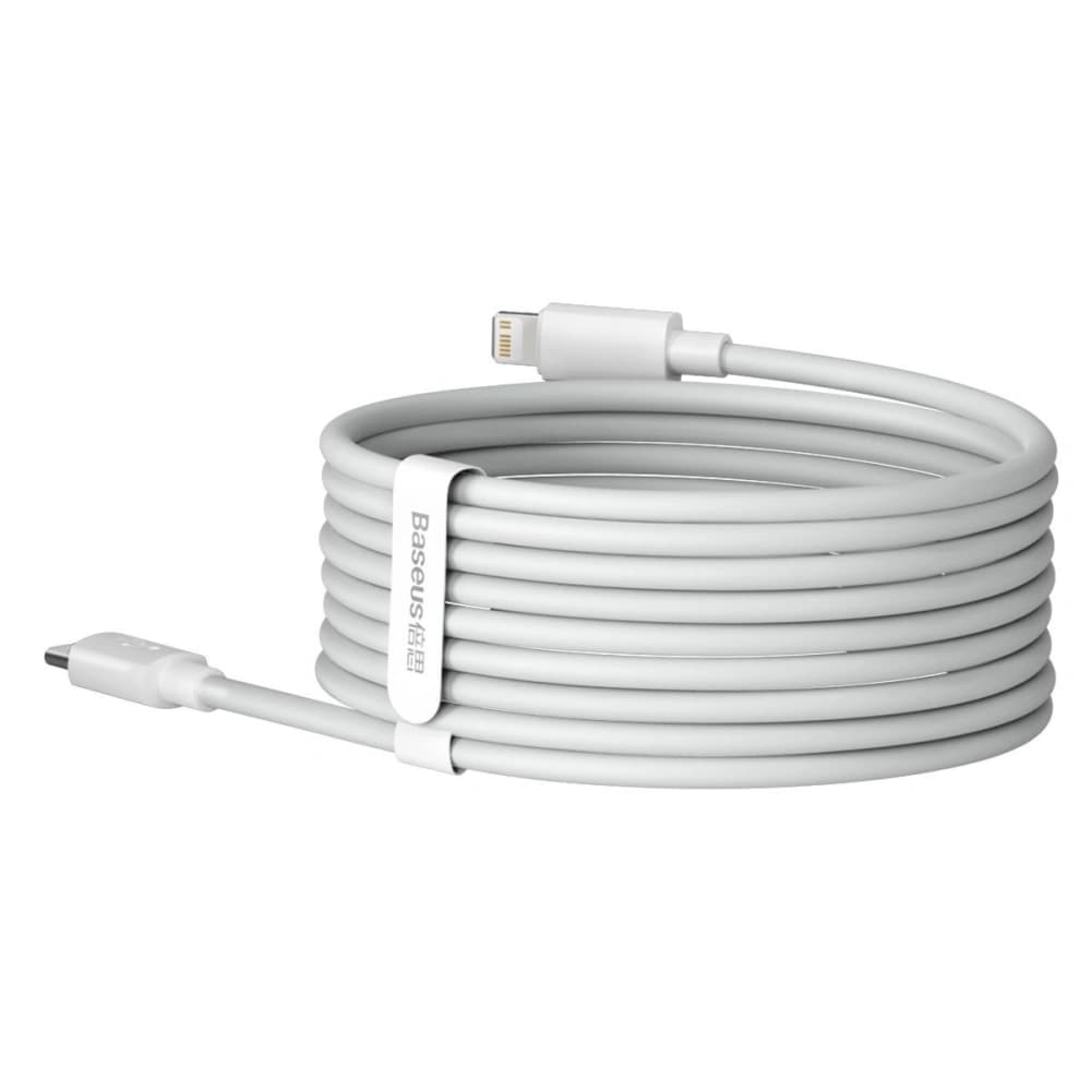 Cablul USB-C la Lightning Baseus Simple Wisdom, PD, 20W, 1.5m (alb) 2buc. - 7