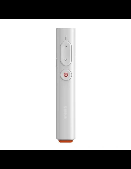 Többfunkciós távirányító Baseus Orange Dot bemutatókhoz, lézerpointerrel, elem nélkül (fehér)