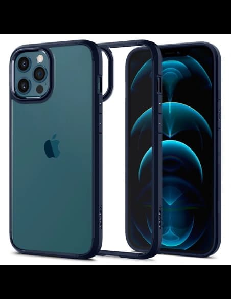 Spigen Apple Tasche Ultra Hybrid iPhone 12/12 Pro Marineblau