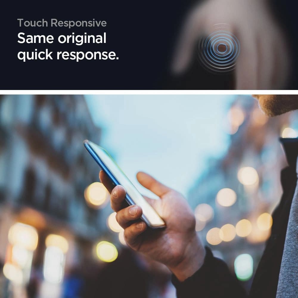 Spigen Gehärtetes Glas GLAS.tR Slim Pocophone X3/Pro/NFC Schwarz - 2