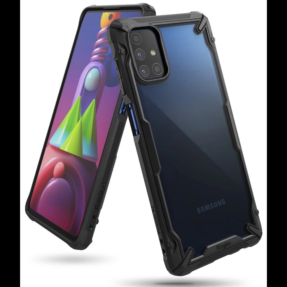 Etui Ringke Fusion-X Samsung Galaxy M51 Fekete