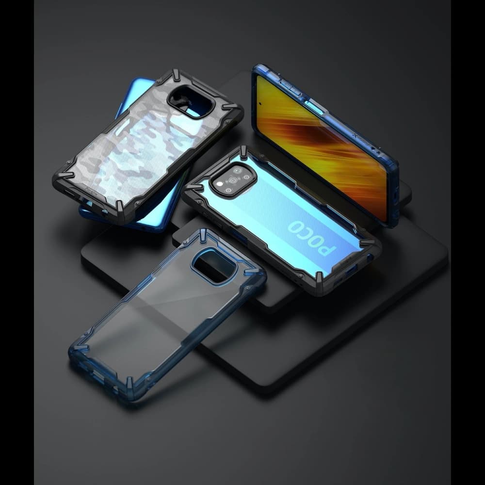 Etui Ringke Fusion-X Pocophone X3/Pro/NFC Negru - 2