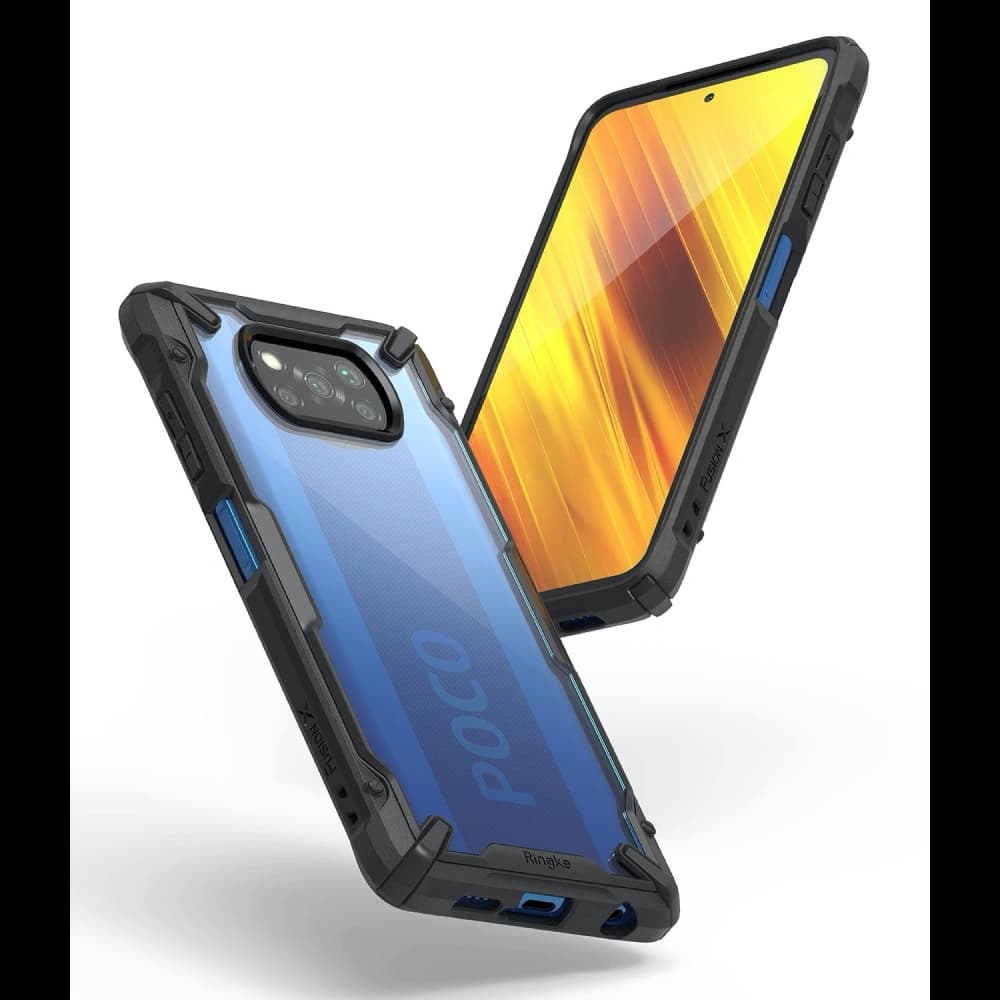 Etui Ringke Fusion-X Pocophone X3/Pro/NFC Negru - 4