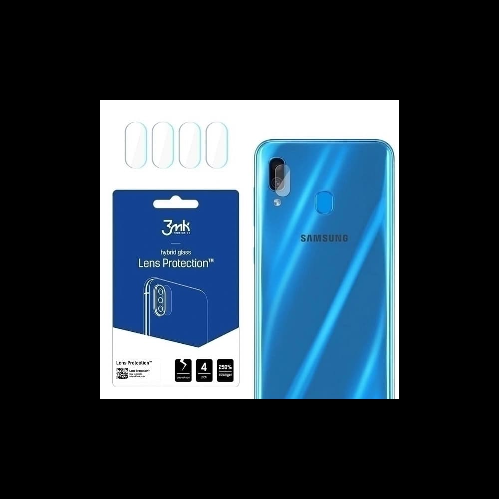 Hibrid üveg a fényképezőgép objektívhez 3MK Lens Protection Samsung Galaxy A11 [4 PACK] - 1