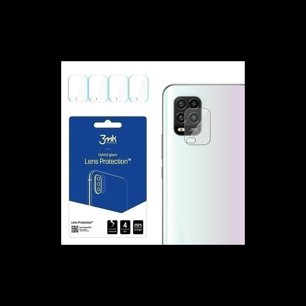 Hybridní sklo na objektiv fotoaparátu 3MK Lens Protection Xiaomi Mi 10 Lite 5G [4 PACK] - 1