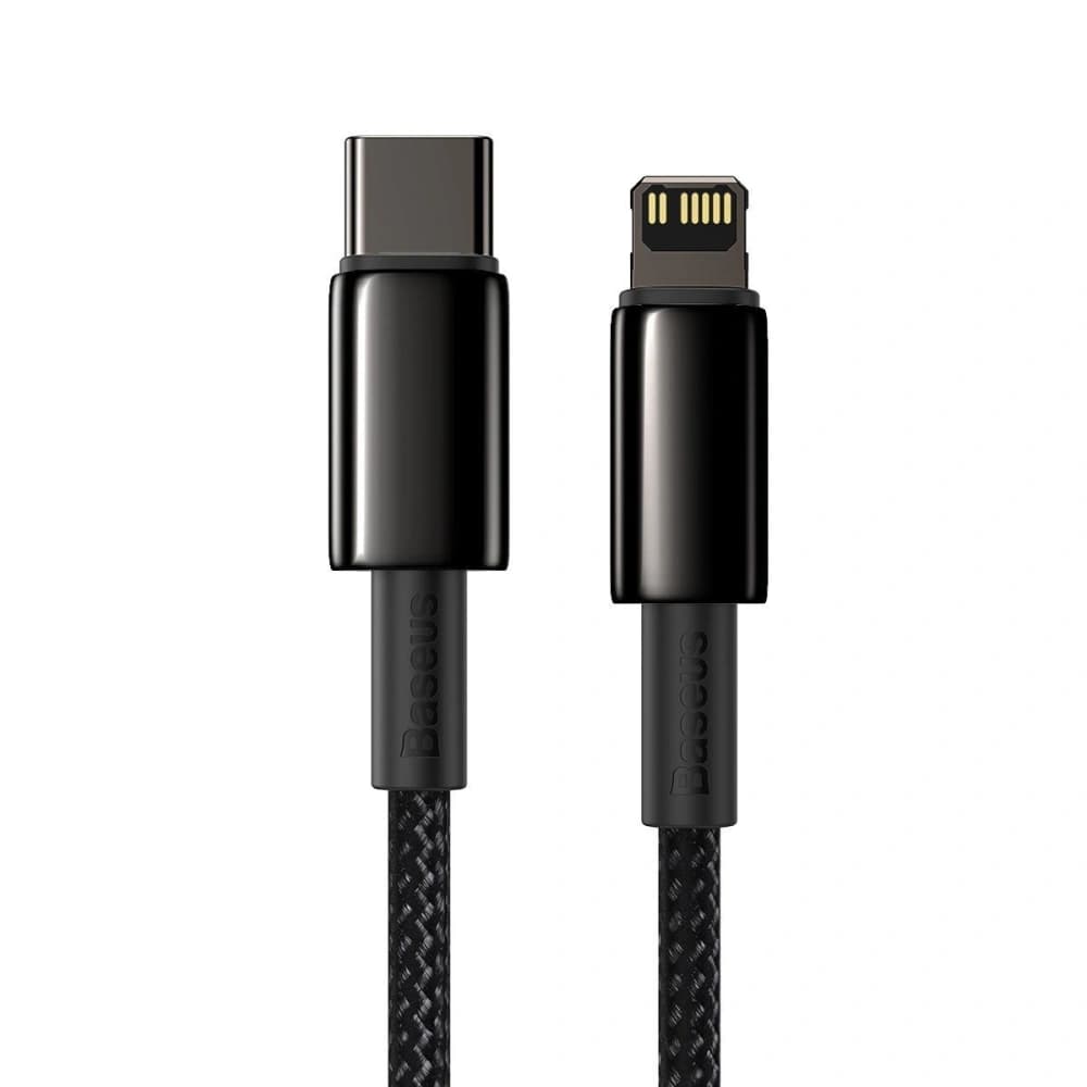 Kabel USB-C do Lightning Baseus Tungsten Gold, 20W, 5A, PD, 1m (černý) - 6