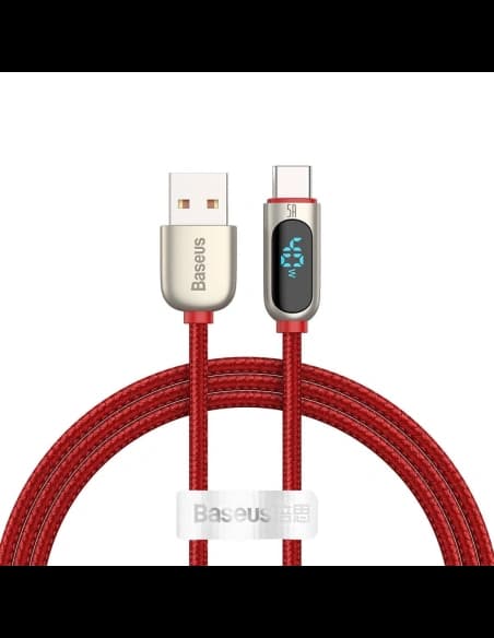 Baseus USB zu USB-C Kabel Display, 5A, 1m (rot)