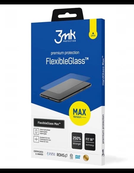 Hybritní sklo 3MK FlexibleGlass Max Samsung Galaxy M21 černé