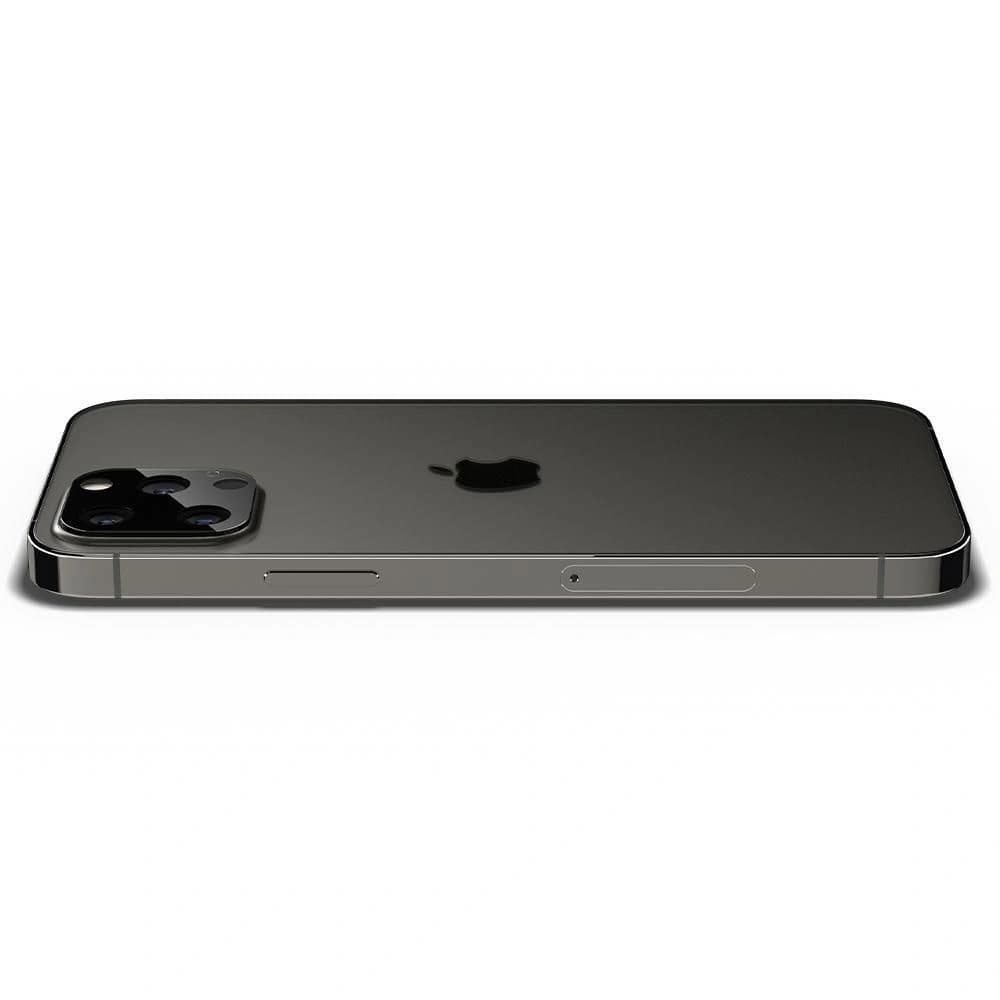 Spigen Apple Gehärtetes Kameraglas Optik Kameraobjektiv iPhone 12 Pro Max Schwarz - 5