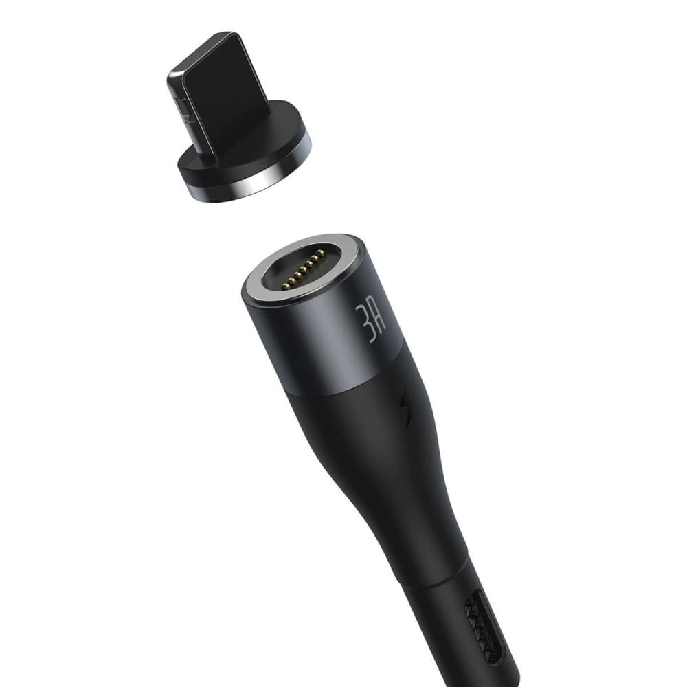 Baseus Magnetisches USB - Micro USB Kabel Zink 2.1A 1m (schwarz) - 3