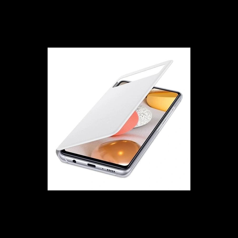 Etui Samsung Galaxy A42 5G EF-EA426PW bílá/white S View Wallet Cover - 4