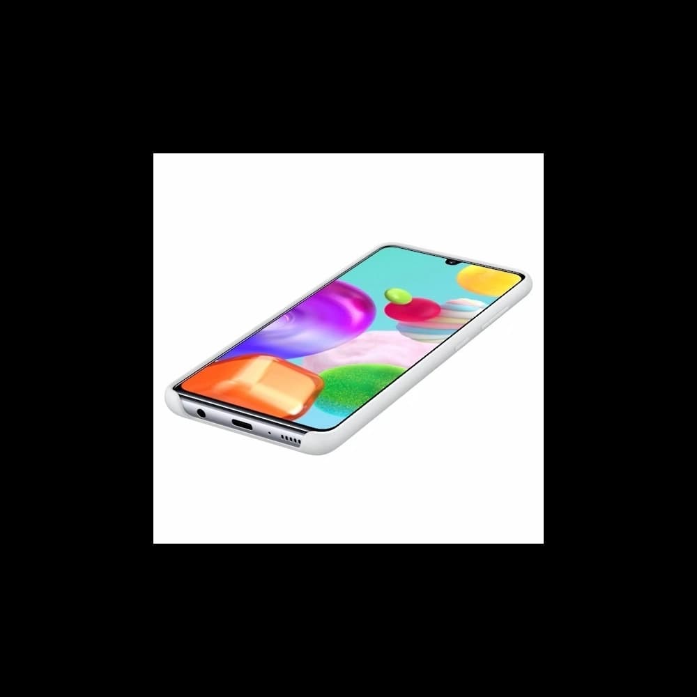 Samsung Galaxy A41 EF-PA415TW white Silicone Cover - 4