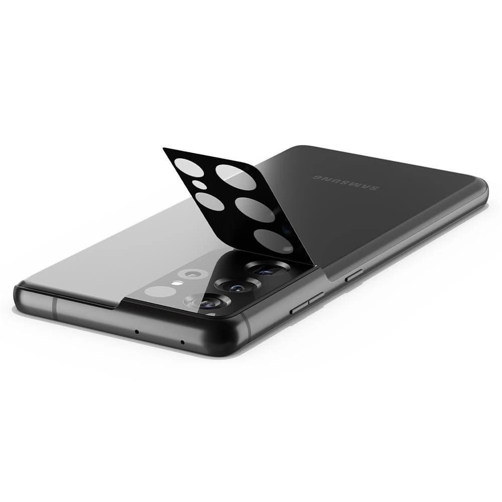 Tvrzené sklo na aparát Spigen Optik Camera Lens Samsung Galaxy S21 Ultra Černá - 5