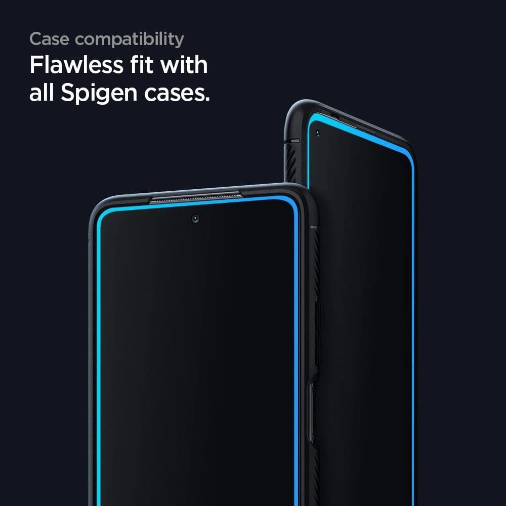 Spigen Xiaomi Gehärtetes Glas GLAS.tR Slim Mi 10T/10T Pro Schwarz - 3