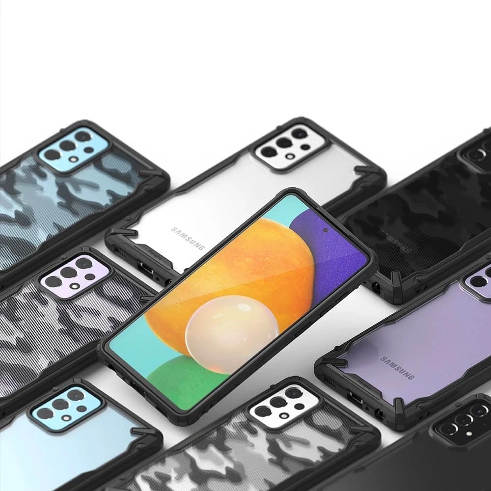 Etui Ringke Fusion-X Design Samsung Galaxy A52/A52s Camo (Moro) Fekete - 5